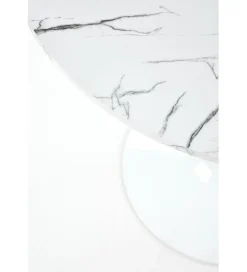 Stół DENVER 80 cm w optyce białego marmuru