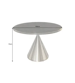 Stół ELEGANCIA 130 cm w optyce czarnego marmuru