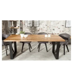 Stół Factory Iron Craft 200 cm drewno Mango