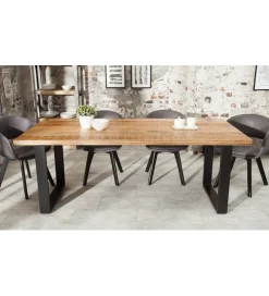 Stół Factory Iron Craft 200 cm drewno Mango