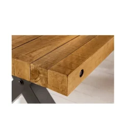 Stół FACTORY Thor 200 cm drewno sosna brąz