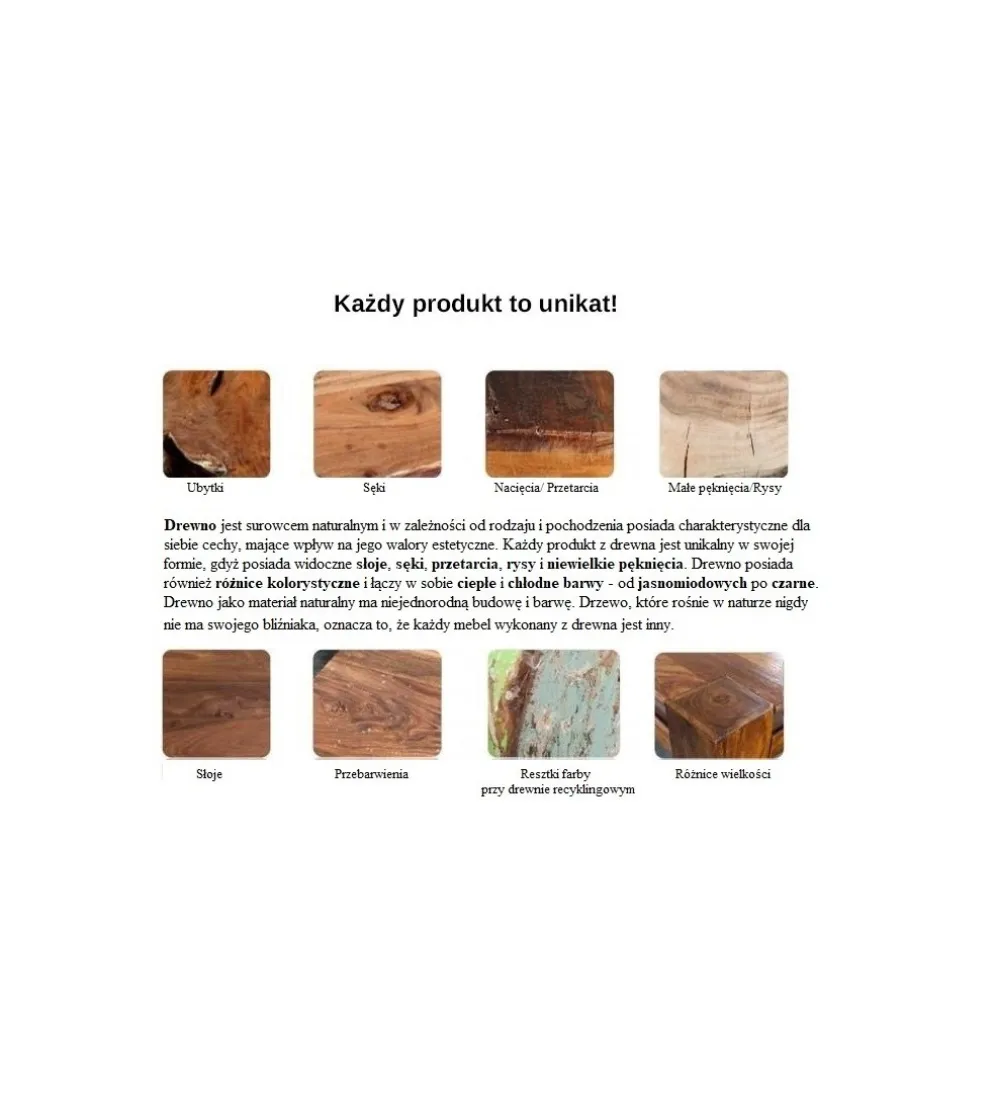 Stół FINICE Makassar 160 cm drewno Sheesham