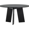 Stół FRIES 129 cm drewno dębu czarny