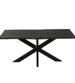 Stół GERARD 200 cm Drewno Mango Czarny