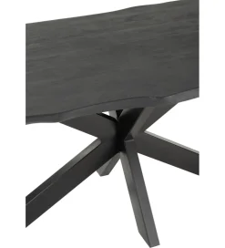 Stół GERARD 200 cm Drewno Mango Czarny