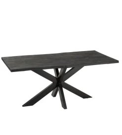 Stół GERARD 200 cm Drewno Mango Czarny