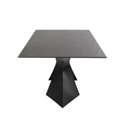 Stół GLORIA 180 x 90 cm ceramiczny blat czarny