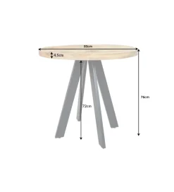Stół Iron Craft 80 cm drewno Mango