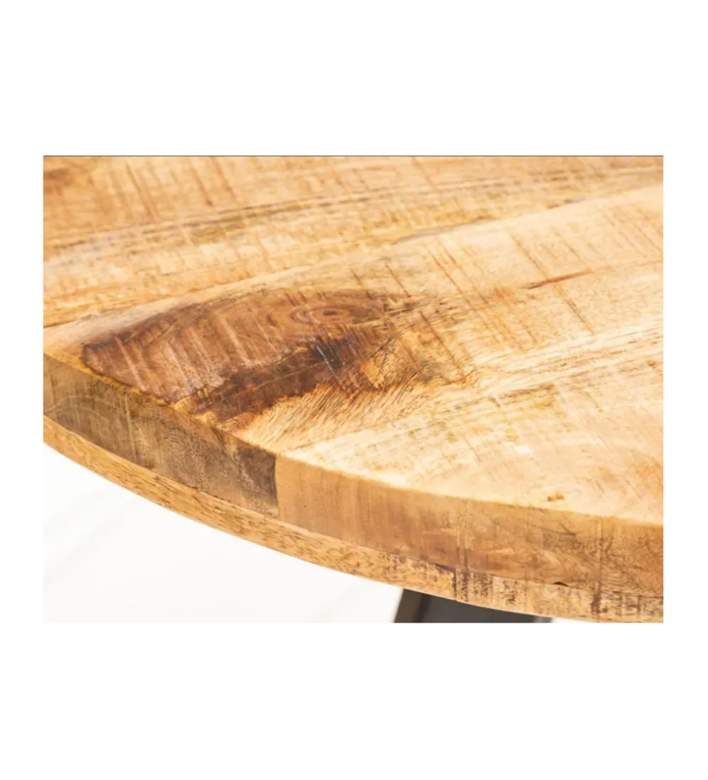 Stół Iron Craft 80 cm drewno Mango