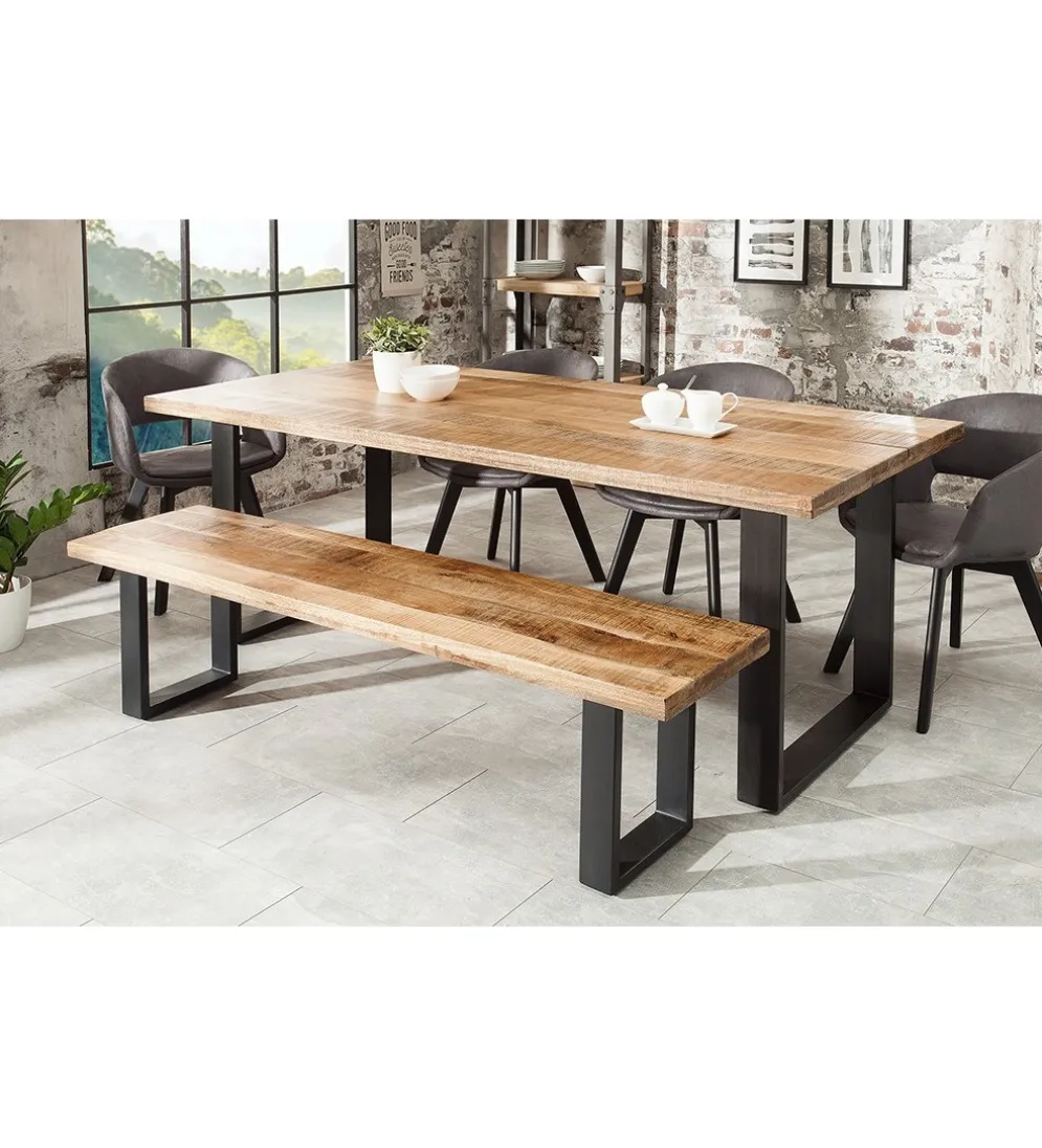 Stół Iron Craft 180 cm drewno Mango