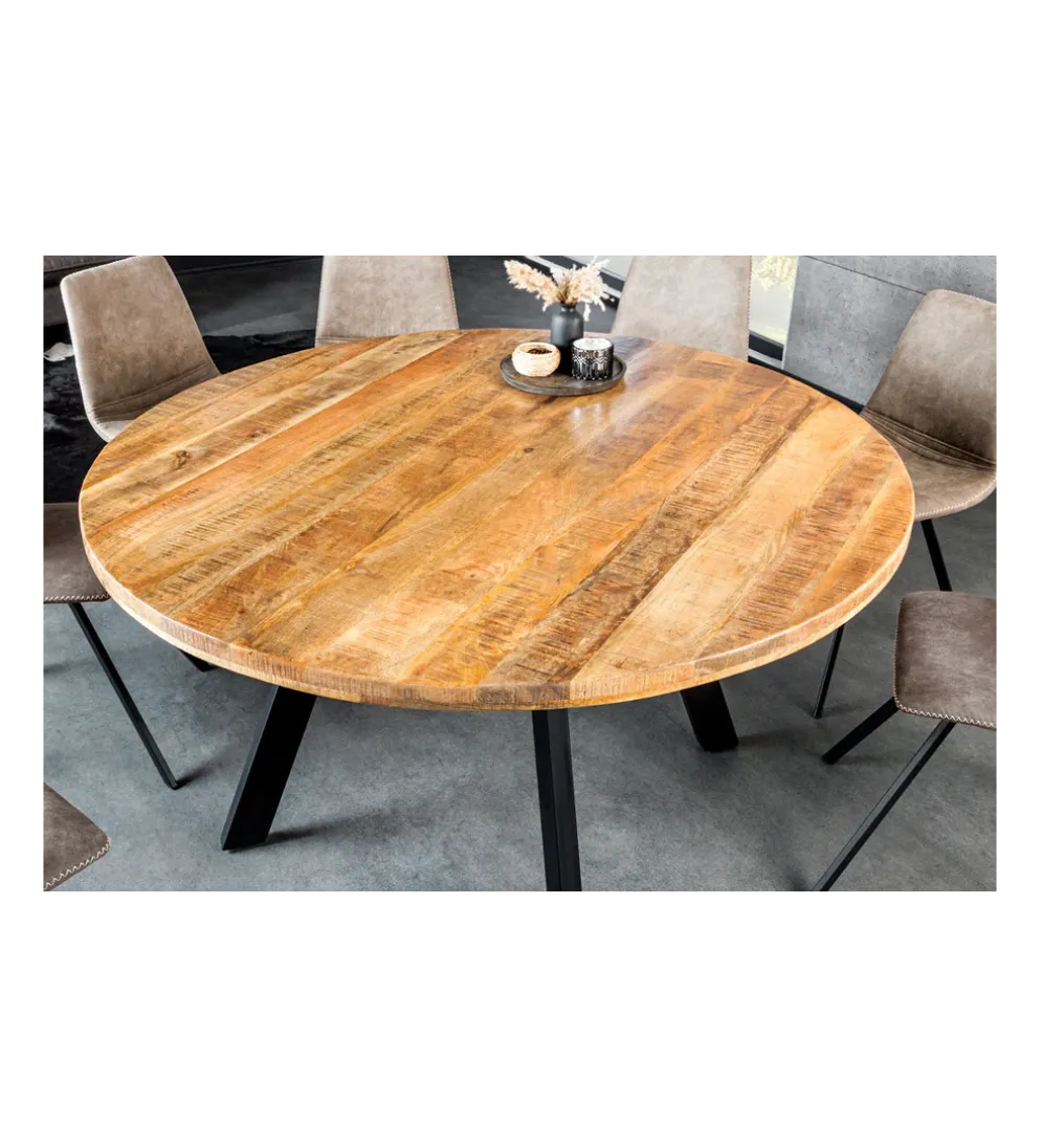 Stół IRON CRAFT 140 cm drewno mango naturalny