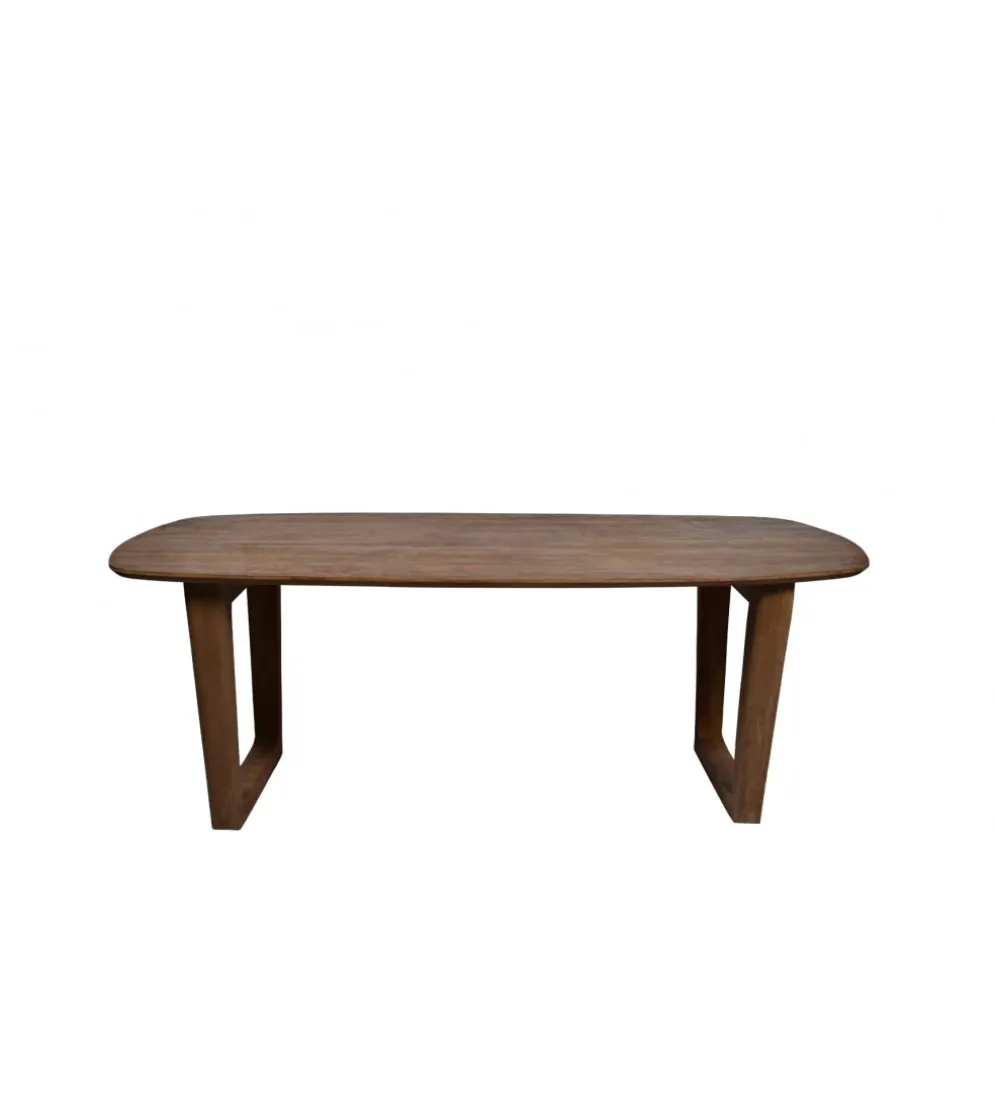 Stół KORTE 200 cm drewno mango brąz