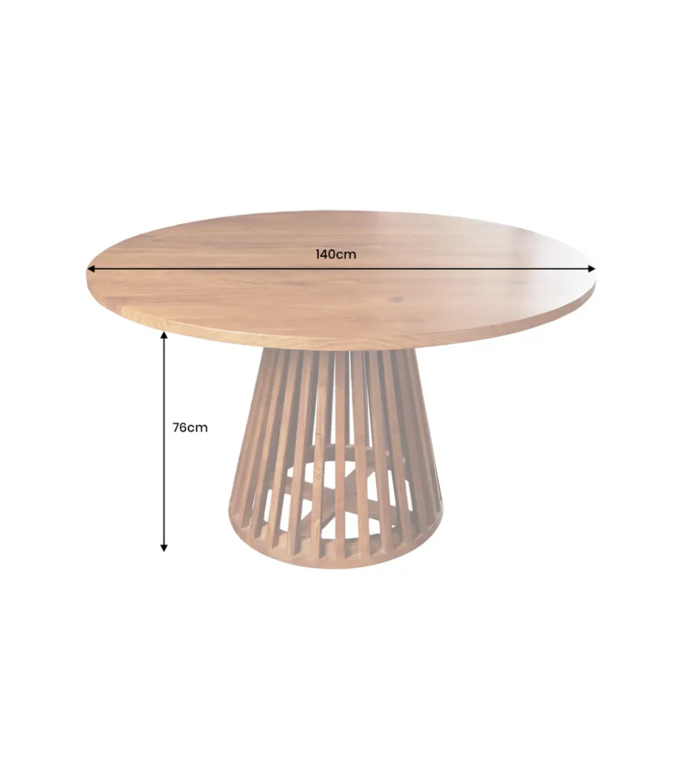 Stół MAISON JADE 120 cm okrągły drewno akacja