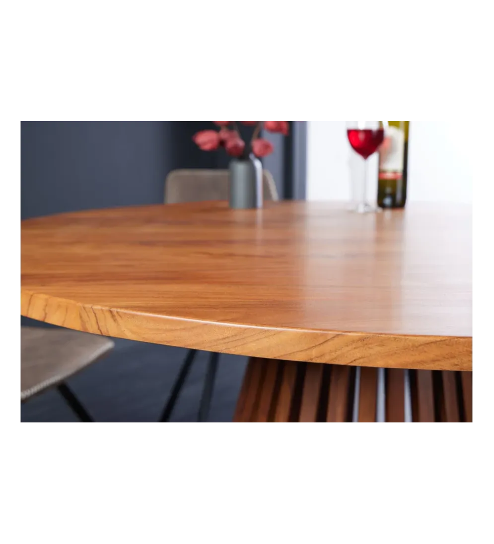 Stół MAISON JADE 120 cm okrągły drewno akacja