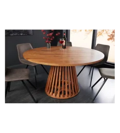Stół MAISON JADE 140 cm okrągły drewno akacja