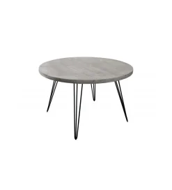 Stół MORENA 80 cm drewno mango szary