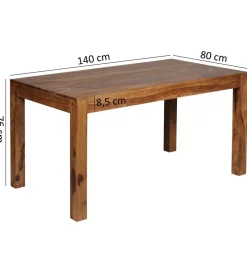 Stół MUMBAI 140 cm drewno sheesham