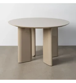 Stół MYKA 120 cm szklany taupe