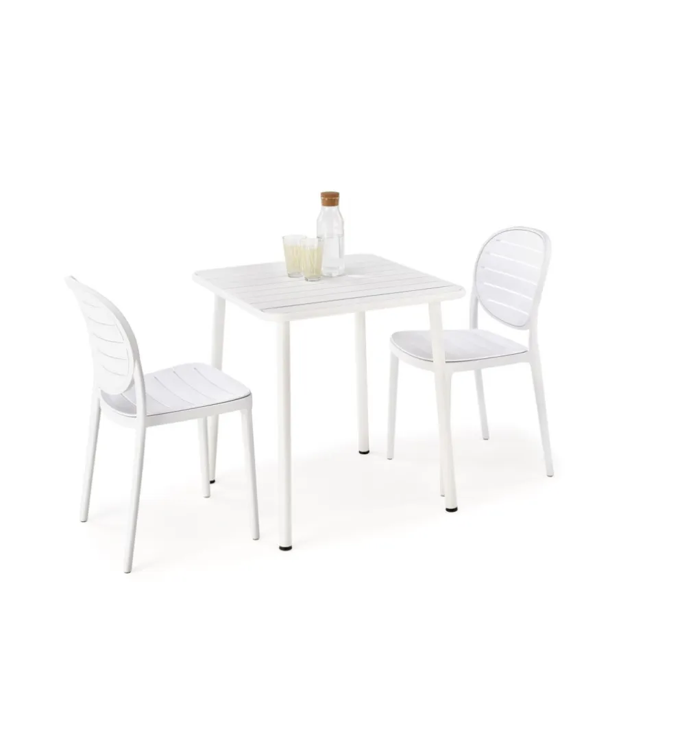 Stół ogrodowy BOSCO 70 cm biały