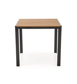 Stół ogrodowy FIERRO 80 cm brązowy czarny