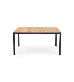 Stół ogrodowy FIERRO 150 cm brązowy czarny