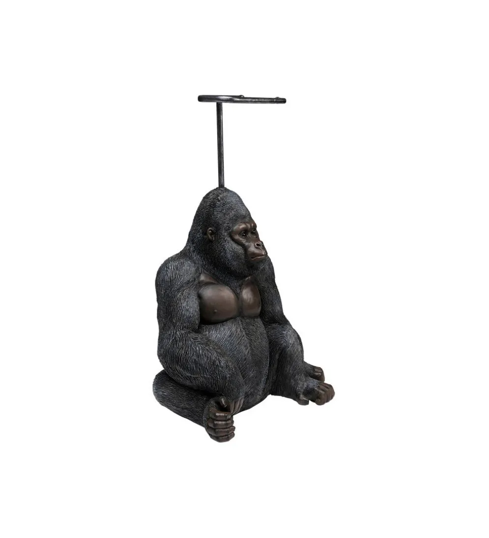 Stojak na papier toaletowy GORYL 51 cm czarny