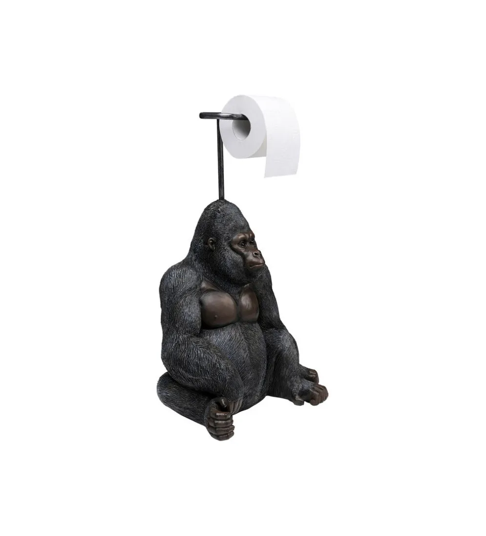 Stojak na papier toaletowy GORYL 51 cm czarny