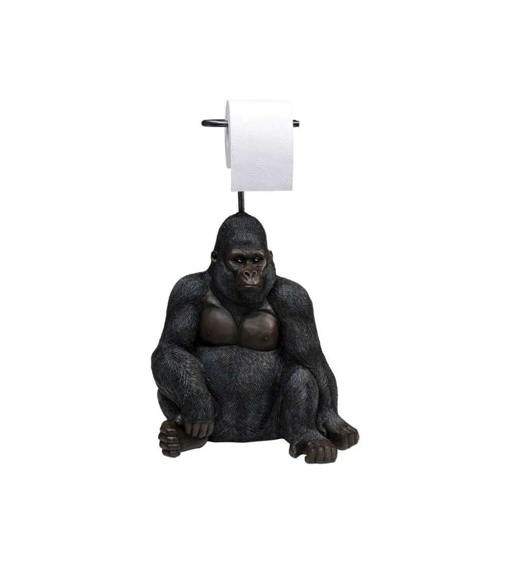 Stojak na papier toaletowy GORYL 51 cm czarny