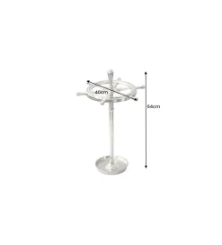 Stojak na parasole SEVEN SEAS 65 cm srebrny