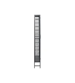 Stojak na wino PORTO 75 x 180 cm czarna