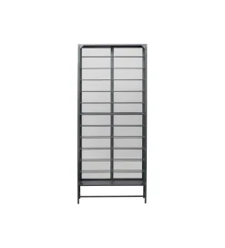 Stojak na wino PORTO 75 x 180 cm czarna