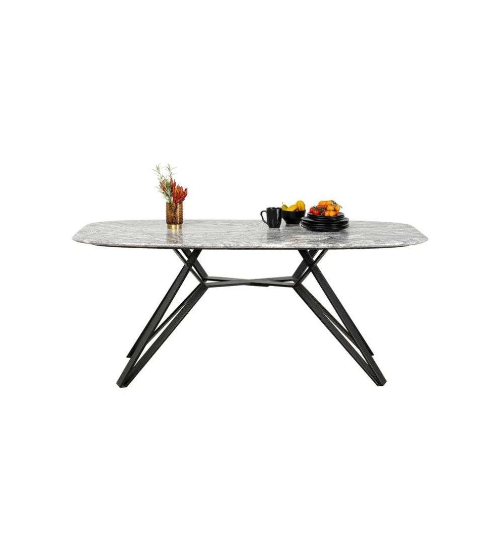 Stół OKINAWA 180 x 90 cm granitowy blat