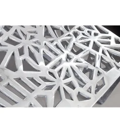 Stolik Abstract DELICADO Zestaw 2 Srebrny
