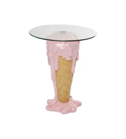 Stolik bistro ICE CREAM 60 cm różowy
