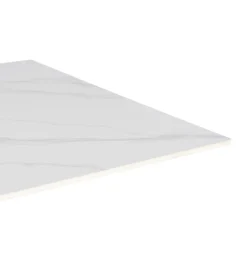 Stolik bistro SINTERED 80 cm efekt marmuru biały