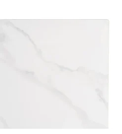 Stolik bistro SINTERED 80 cm efekt marmuru biały
