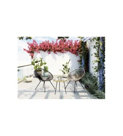 Stolik kawowy ACAPULCO 50 cm naturalny