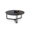 Stolik kawowy ANTICA 80 cm w optyce czarnego marmuru