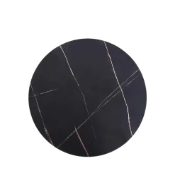 Stolik kawowy ANTICA 80 cm w optyce czarnego marmuru