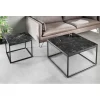 Stolik kawowy ARCHITECTURE 60 cm w optyce czarnego marmuru