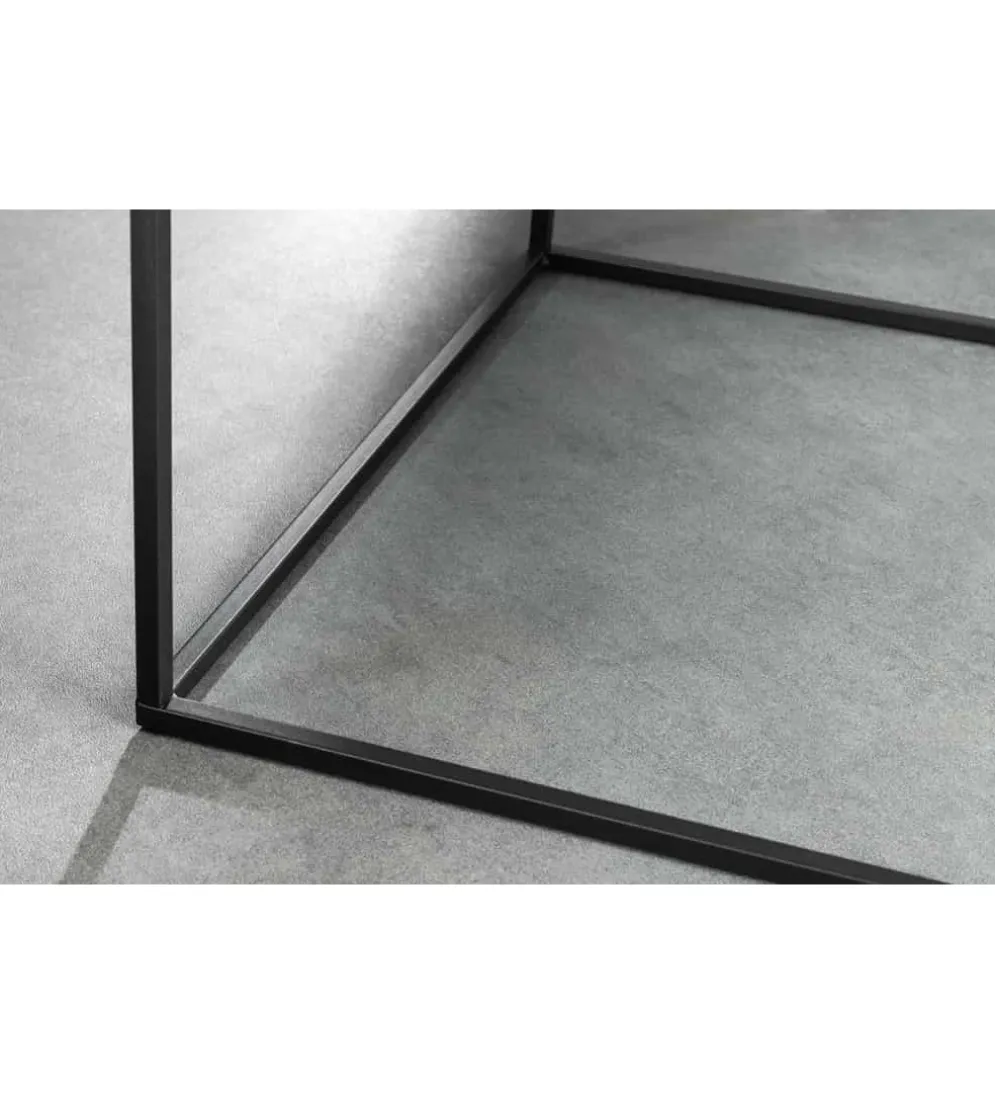 Stolik kawowy ARCHITECTURE 60 cm w optyce czarnego marmuru