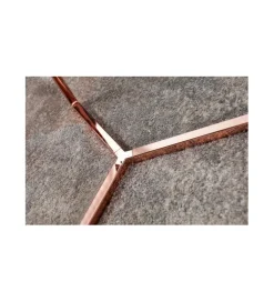 Stolik kawowy Art Deco 45 cm czarno miedziany