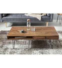 Stolik kawowy BAGLI 110 cm drewno sheesham