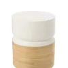 Stolik kawowy Bamboo 40 cm biały