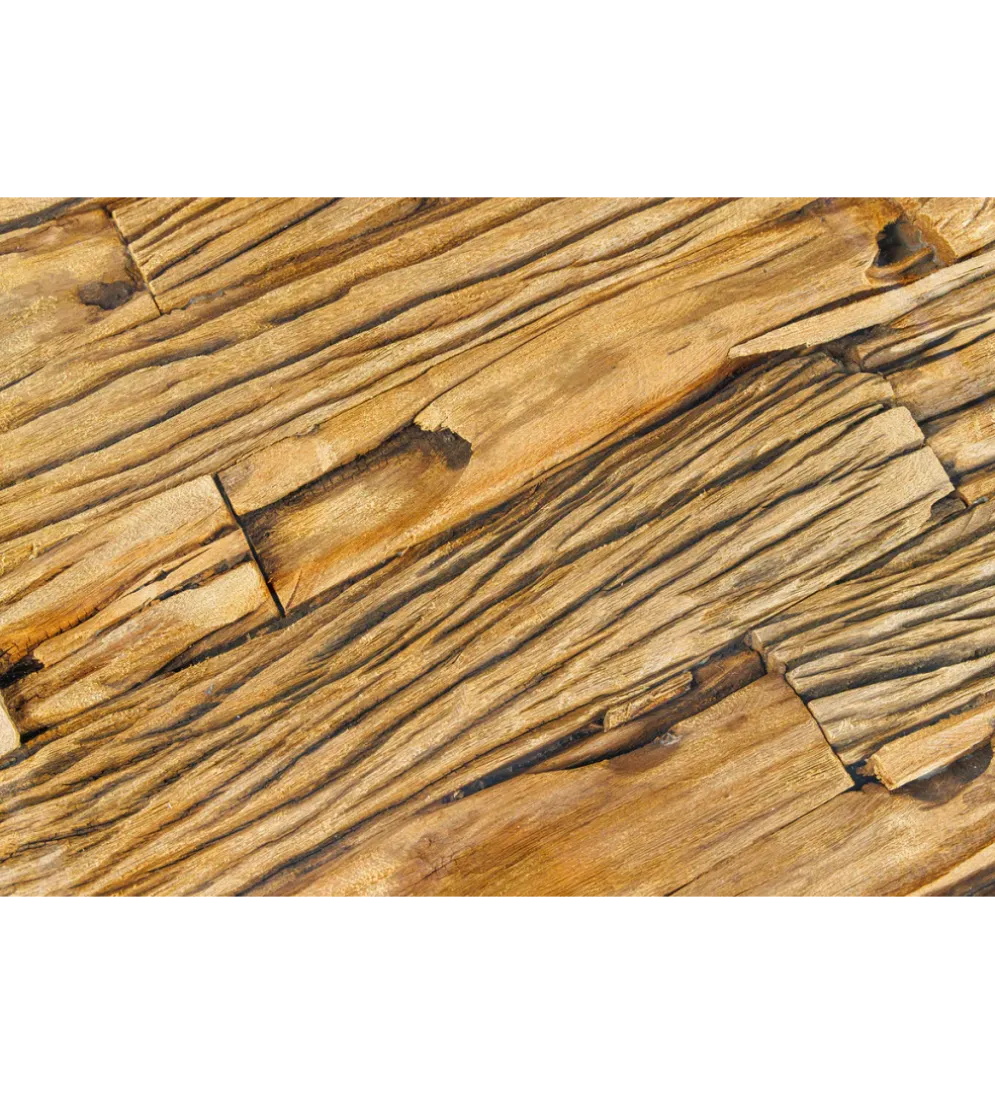 Stolik kawowy BARRACUDA110 cm drewno teak bez szkła