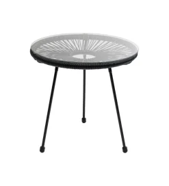 Stolik kawowy boczny ACAPULCO MONO 50 cm czarny