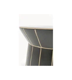 Stolik kawowy boczny BLISS TILE RIM 38 cm niebieski