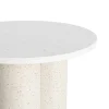 Stolik kawowy boczny CAVRANI 50 cm efekt terrazzo