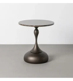 Stolik kawowy boczny ESTABE 50 cm czarny