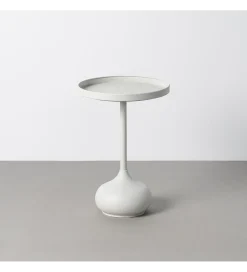 Stolik kawowy boczny GARAS 57 cm biały